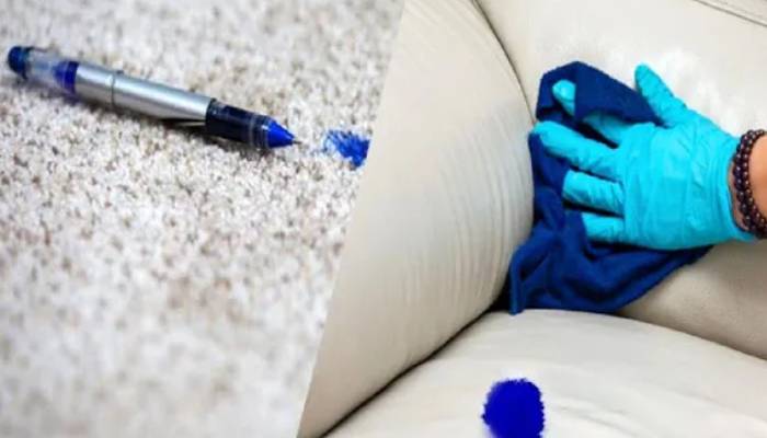 روش های پاک کردن لکه جوهر از مبل