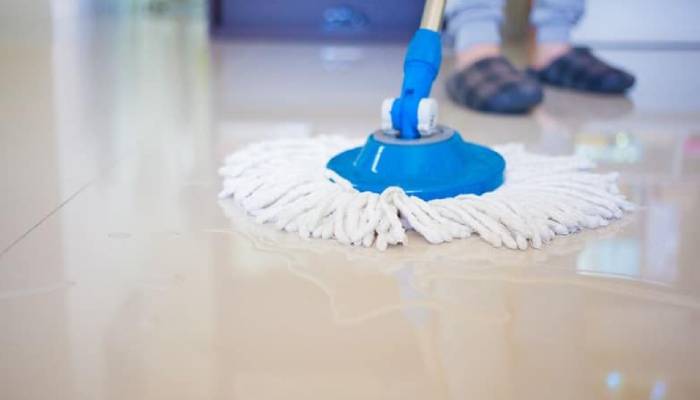 تمیز کردن کف مرمر