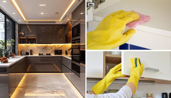 تميز كردن كابينت هاي گلاس مات